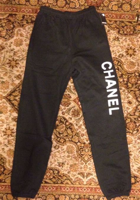 bleu chanel sweatpants|Chanel pants shorts.